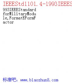 IEEEStd1101.4-1993IEEEStandardforMilitaryModule,FormatEFormFactor
