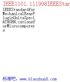 IEEE1101.111998IEEEStandardforMechanicalRearPluginUnitsSpeciÞcationsforMicrocomputers