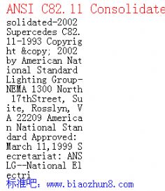 ANSI C82.11 Consolidated-2002